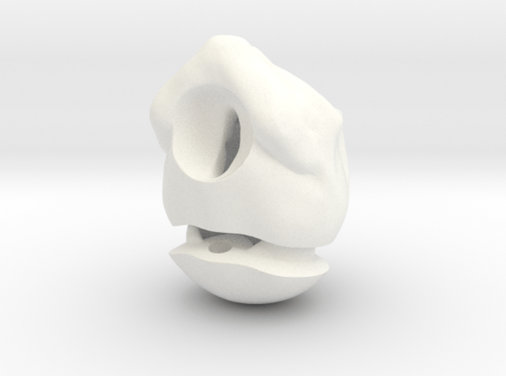 &quot;Skull Nuni&quot; BJD head in 1/4th size (MSD) 3d printed