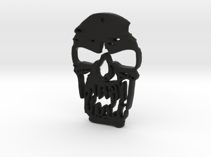 Outlaw Skull Keyring 3d printed 