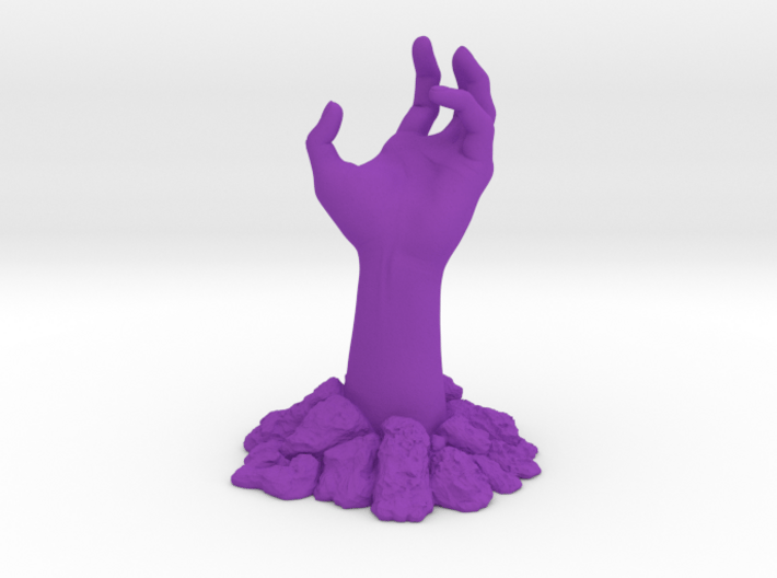 Zombie Hand - Reaching from the ground 3d printed 