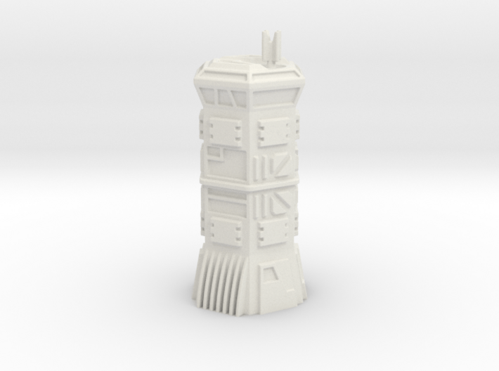 Armoured Hex Comm's Tower (6mm Scale) 3d printed 
