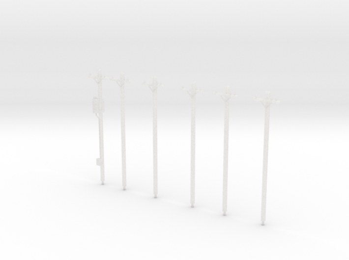 N-Scale Power Poles 3d printed 