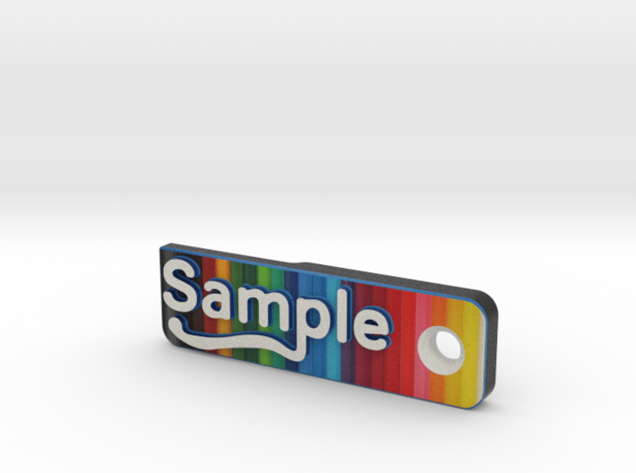 Full-Colour Sample - Material Sample Stand 3d printed 