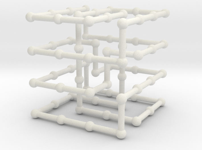 Cinquefoil knot in grid 3d printed