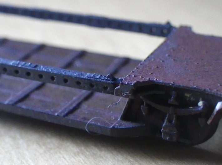 GWR G27 Loriot W 3d printed Close up with th girders (separate) fitted