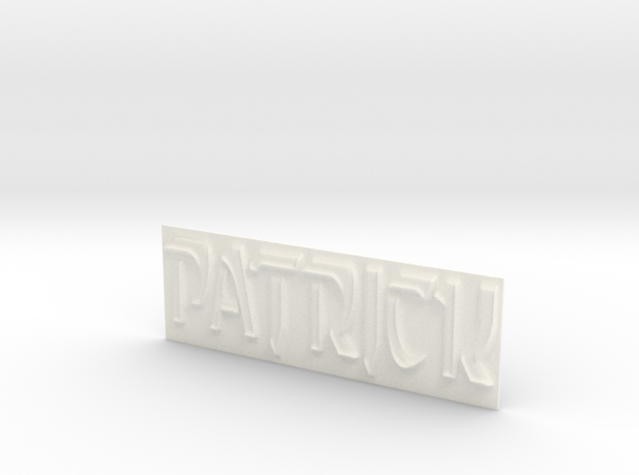 Name Plate (Patrick) 3d printed 