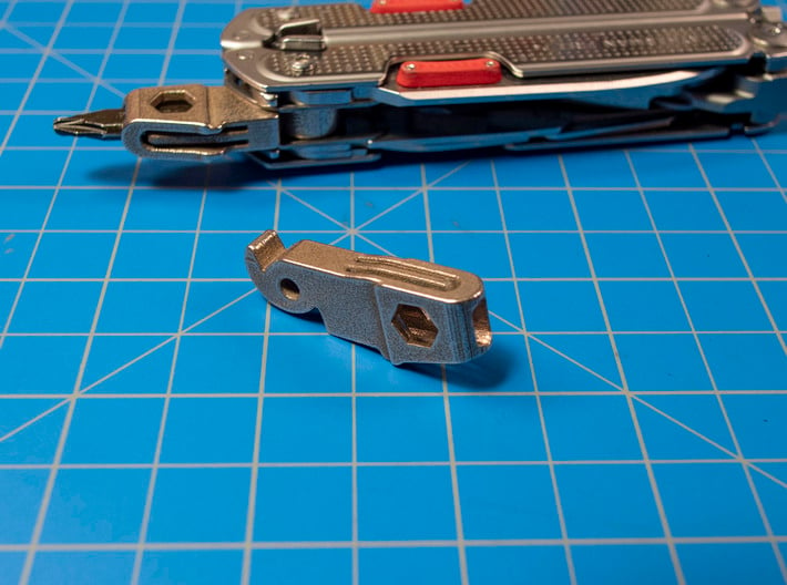 Flat Bit Holder Mod for Leatherman FREE P4  &, P2 3d printed Actual part