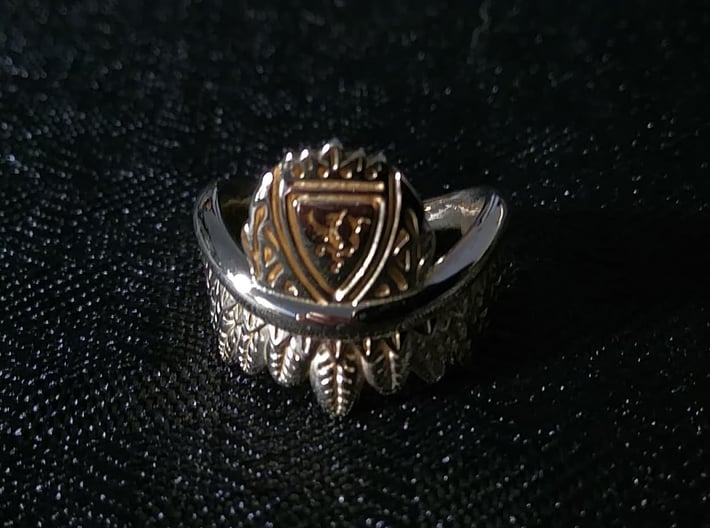 Good Omens: Aziraphale's Ring 3d printed Polished Brass