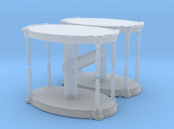 Antique Table (x4) 1/120 3d printed 