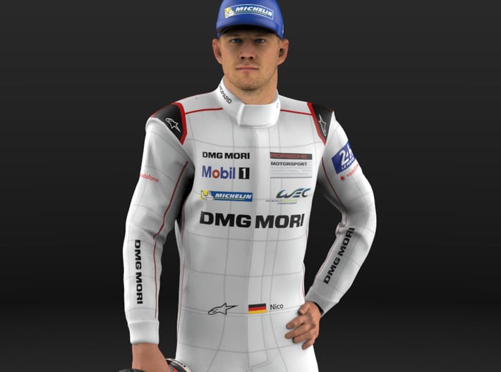 Nico Le Mans 24H 2015 1/8 Standing Figure 3d printed 