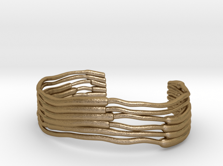 Chloroplast Thylakoid Cuff Bracelet 3d printed 