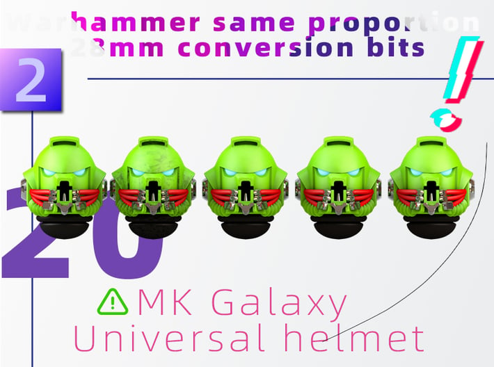 MK Galaxy Universal helmet Model 2 3d printed