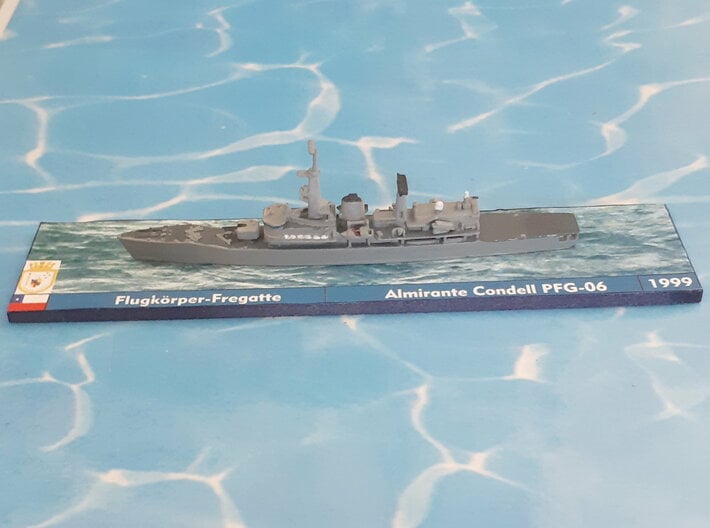 Chilean Frigate PFG-06 Almirante Condell 1/1250 3d printed Base not included