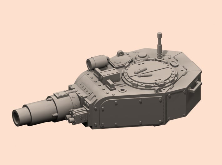 28mm old LRBT turret (choose gun) 3d printed