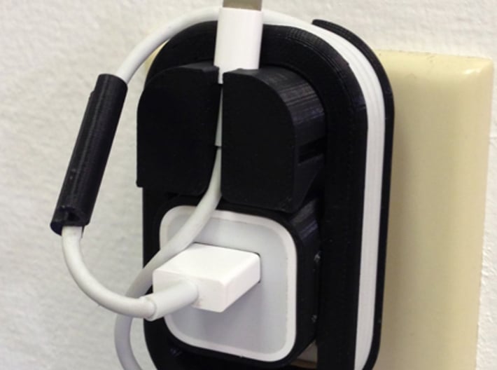 Part 4 of 4 - Folding Wall Dock - Cord Clip 3d printed Photo of FDM printed prototype