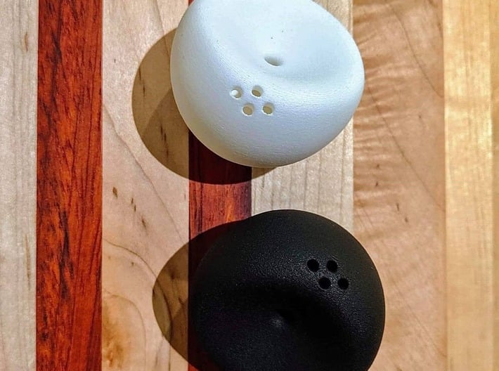 Pebble Salt and Pepper Shaker 3d printed 