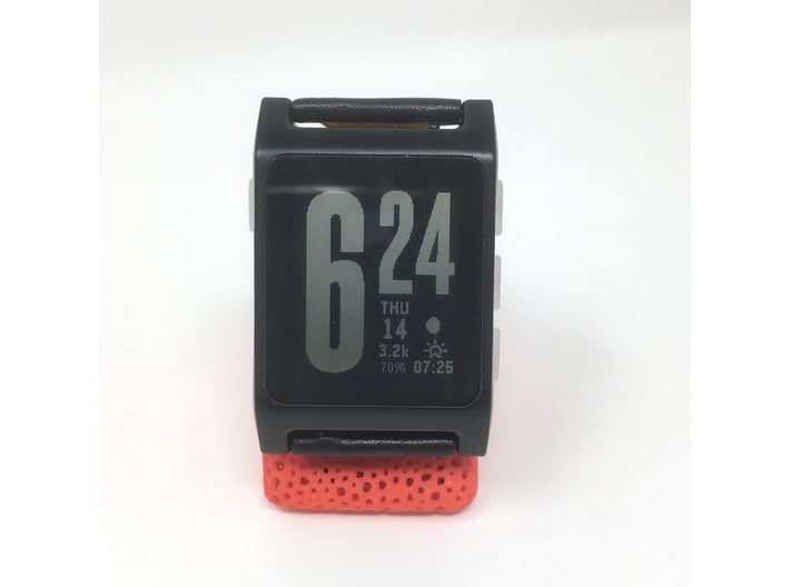 Pebble 2 buttons | all-in-one plain 3d printed 