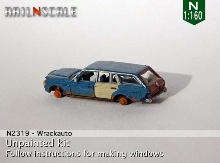Autowrack (N 1:160) 3d printed 