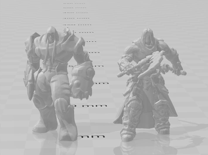 Darksiders War 1/60 miniature for games and rpg 3d printed 