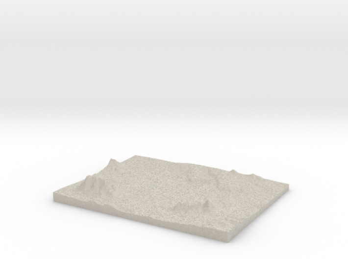 Model of Antero Reservoir 3d printed