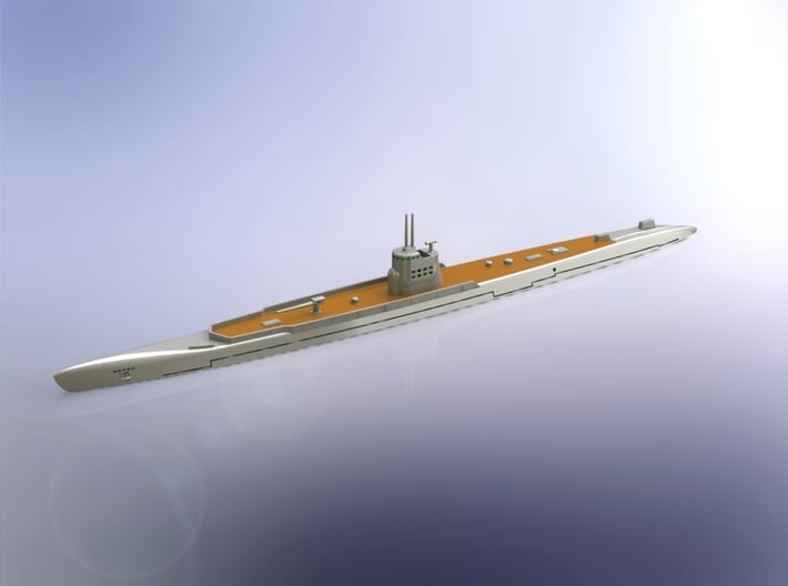 IJN I-121 Class Submarine Minelayer 1/700 3d printed