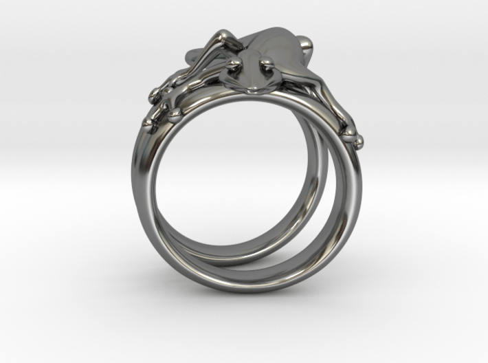 Gekko Ring 3d printed 