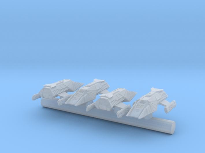 Klingon Shuttlecraft 1/1000 scale 0.4" 3d printed 