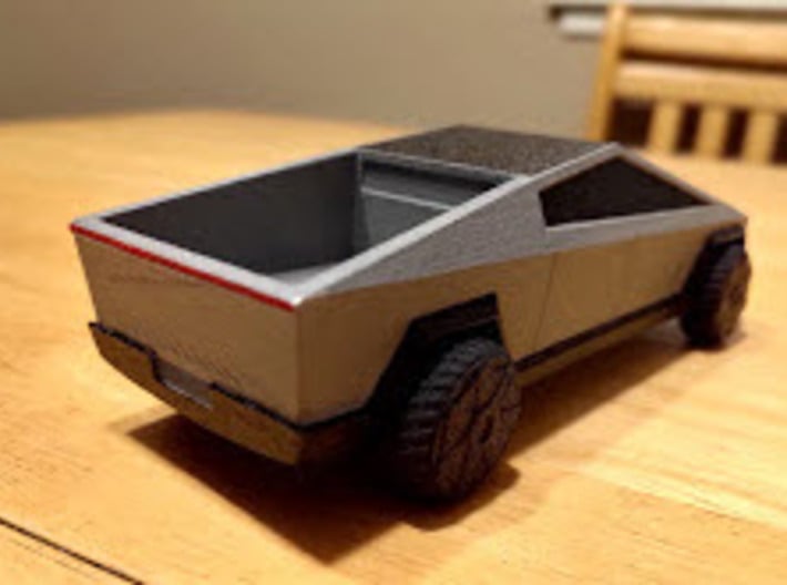 Cybertruck V1 3d printed hand painted sample