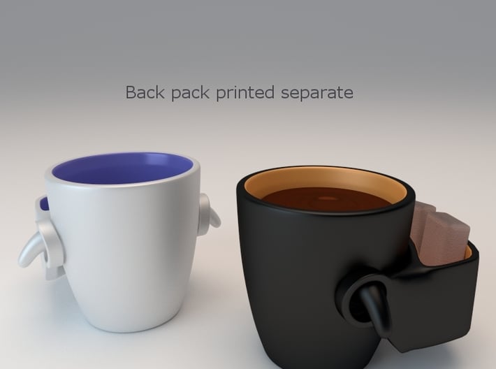 Backpack Mug 3d printed 