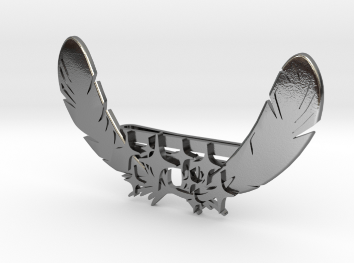 2 Feather and 9 Stars Collar / Tie Clip - LLFes 3d printed