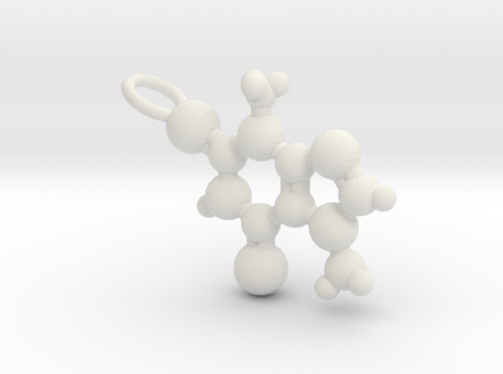 Theobromine Necklace (small) 3d printed 