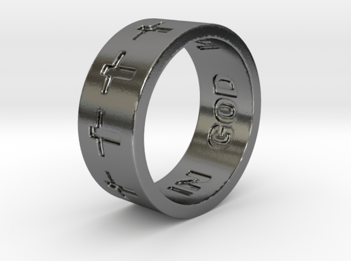 36 IN GOD WE TRUST Ring Size 8 3d printed 