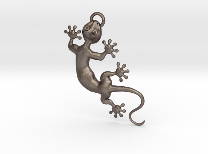 Cute Little Gecko Pendant for Animal Lovers 3d printed 