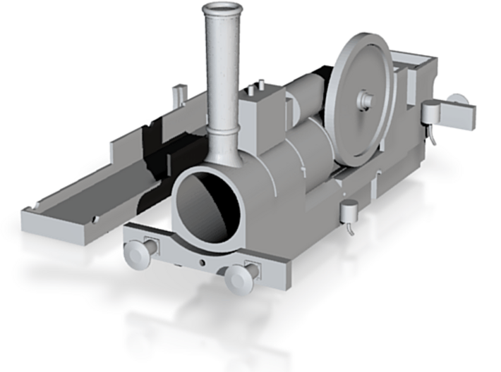 OO Scale NWR Traction Engine Body 3d printed 