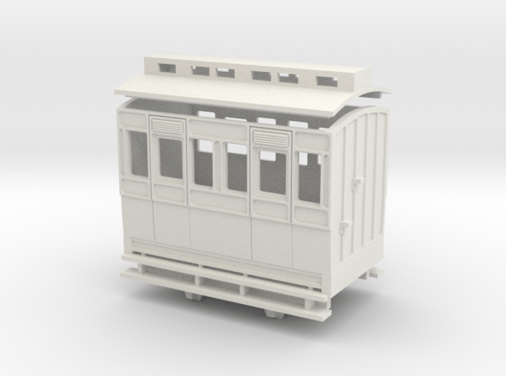 OO9 4w coach 3rd class clerestory roof 3d printed
