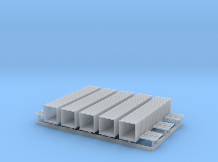40' Shipping Container 1/350 3d printed