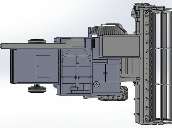 Massey Ferguson MF750 - MF760 Combine HO scale 3d printed 