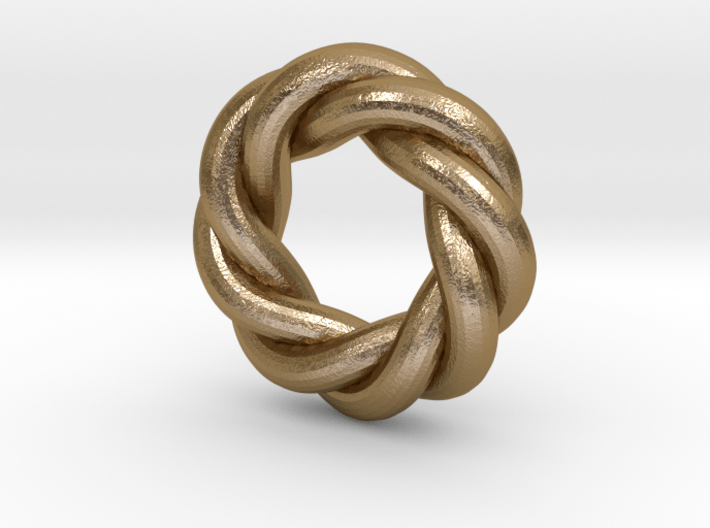 Twisted Octagram Ring LH 3d printed