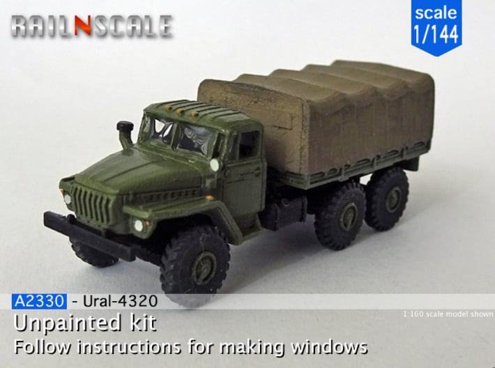 Ural-4320 (1/144) 3d printed 