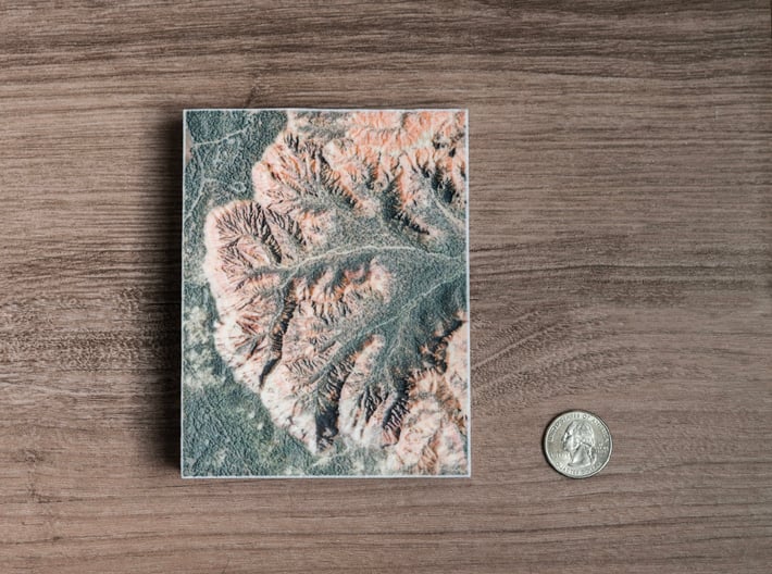 Bryce Canyon, Utah, USA, 1:25000 3d printed 