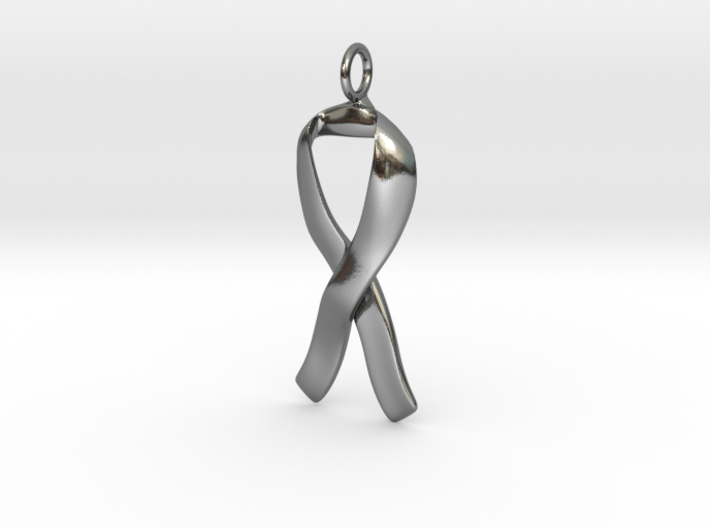 Ribbon Pendant Solid 3d printed