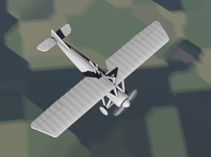 Morane-Saulnier Type P (French MoS.21, multiscale) 3d printed Computer render of 1:144 French MoS.21