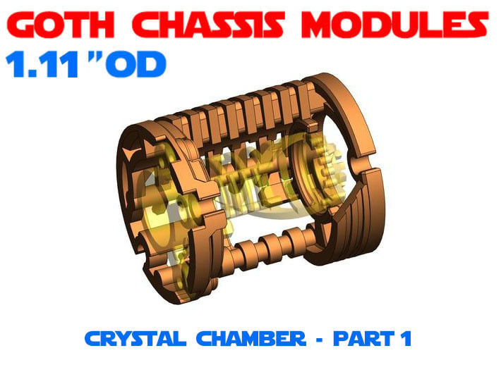 GCM111-CC-02-1 - Crystal Chamber Part1 - Shell 3d printed