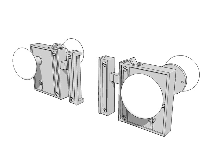 Rim Locks 3d printed 