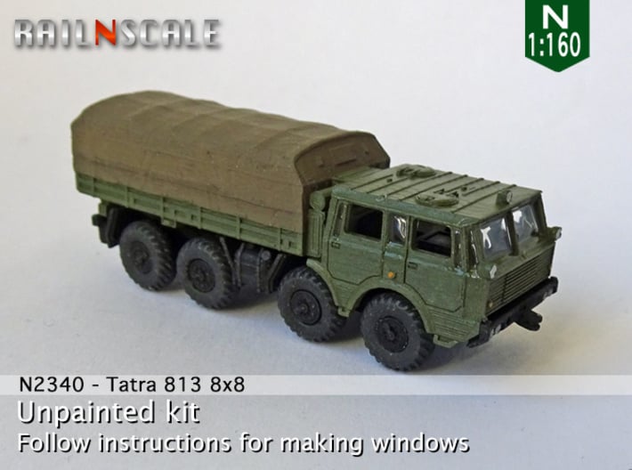 Tatra 813 8x8 (N 1:160) 3d printed 