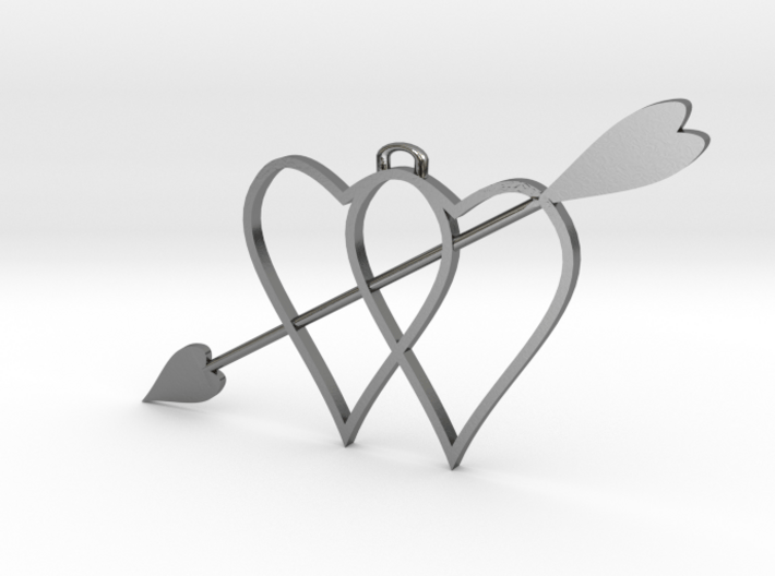 two hearts and top hasp and higher arrow 210911 18 3d printed 