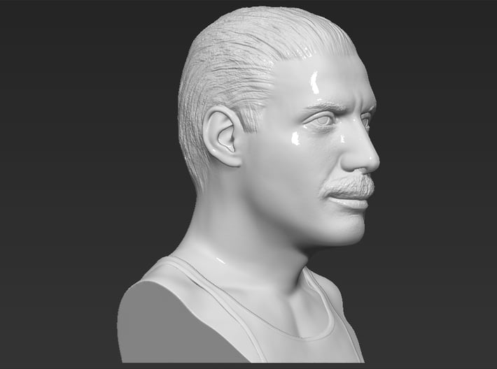 Freddie Mercury bust 3d printed 