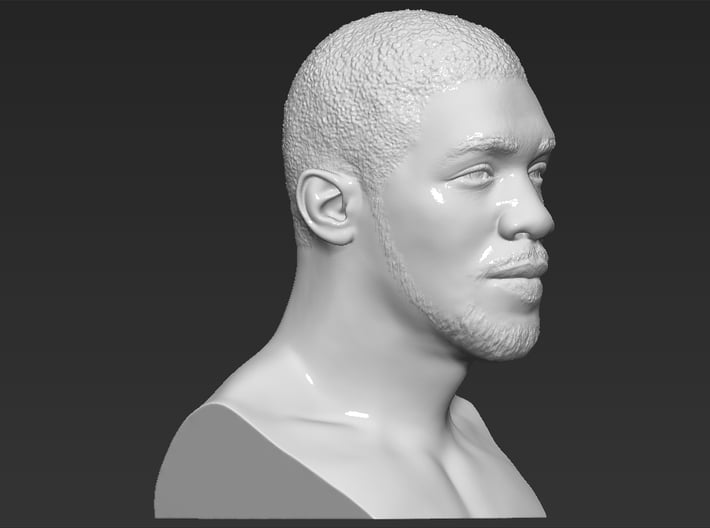 Anthony Joshua bust 3d printed 