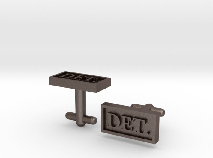 Detective Cufflinks - Style 1 3d printed