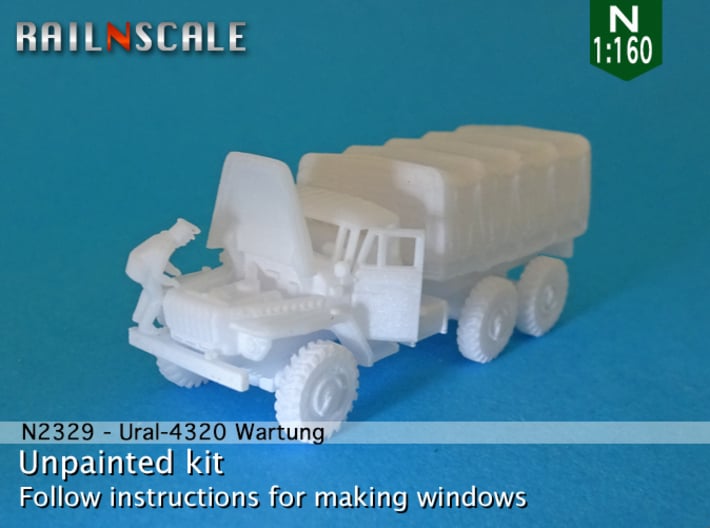 Ural-4320 Wartung (N 1:160) 3d printed 