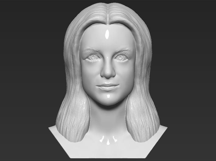Britney Spears bust 3d printed 